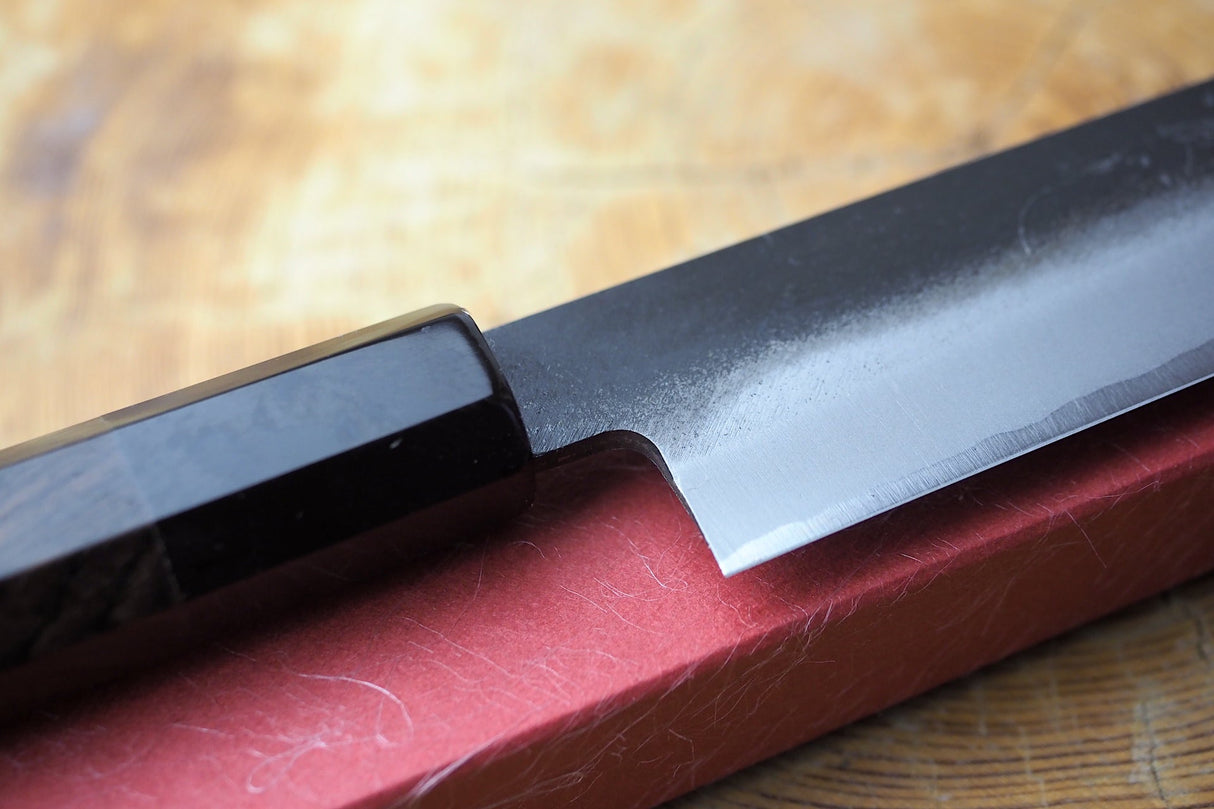 Sakai Jikko "Shinobi" White-2 Steel Sujihiki Ebony Handle (24cm)