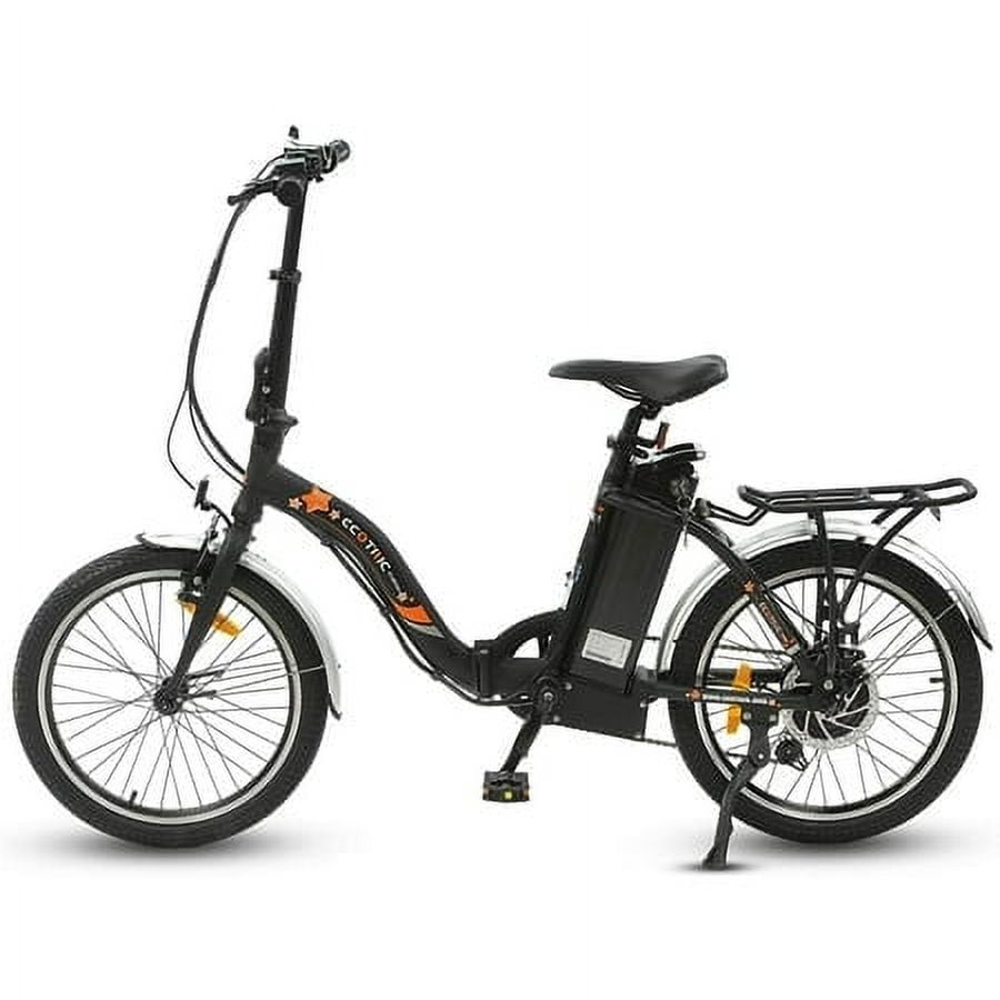 Ecotric E-Ride Electric Bike Trail Riding Ebike Girl Cruiser Foldable 20 inch Wheels 350W 36V Removable Battery 7 Speed City Commuter for Children A-E516646