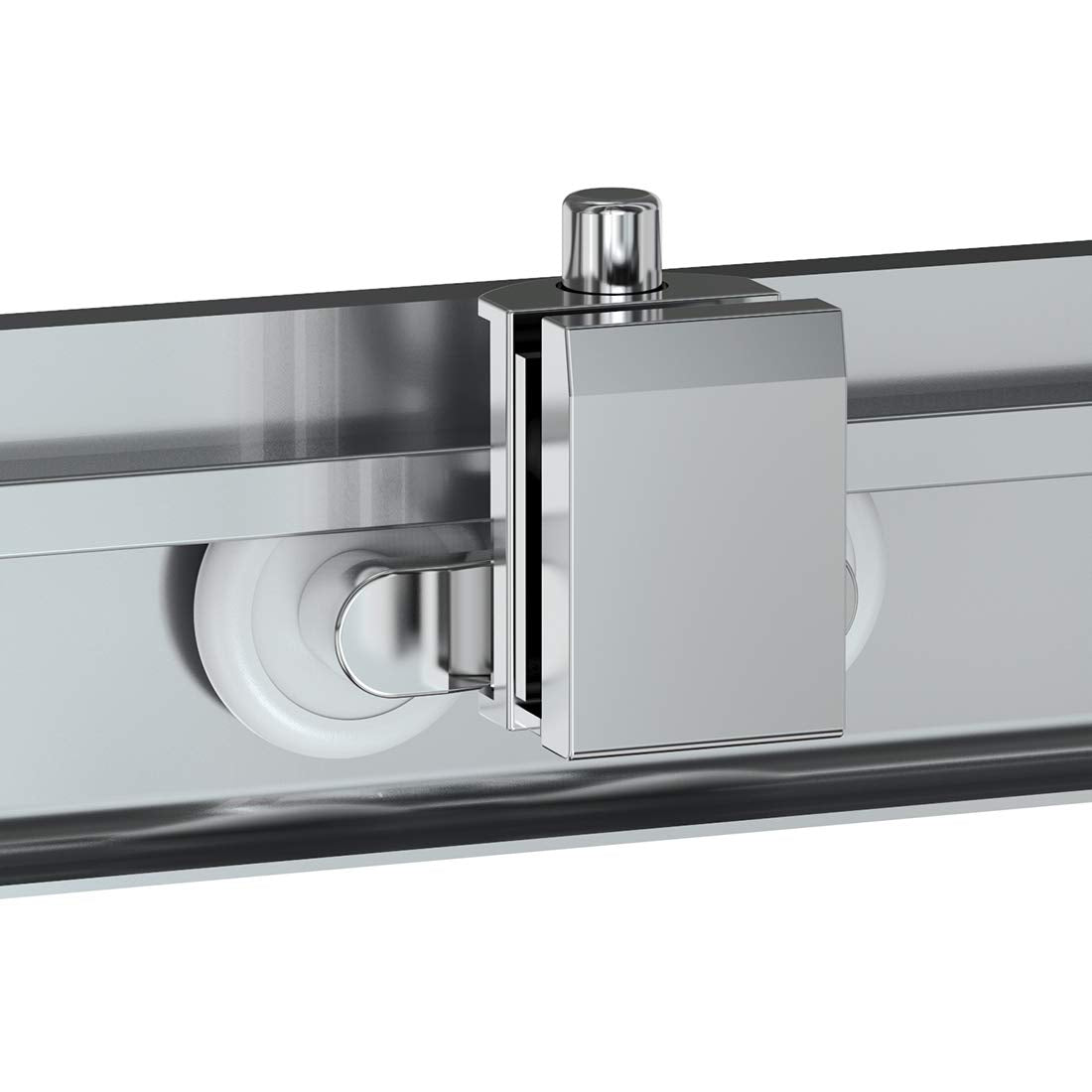 SUNNY SHOWER 36 in. W x 36 in. D x 72 in. H Chrome Finish Corner Entry Enclosure With Sliding Doors