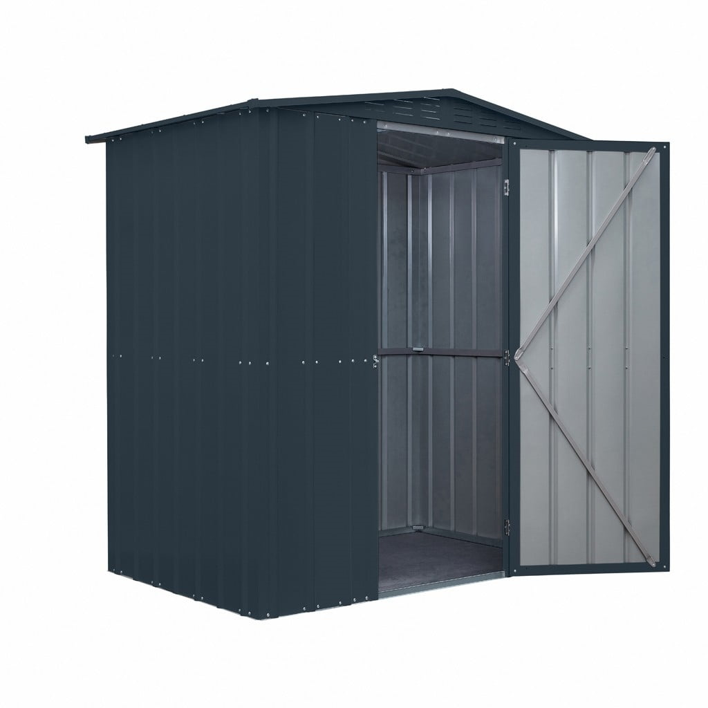 Globel Apex Hinged 6x4 Single Door Metal Garden Shed