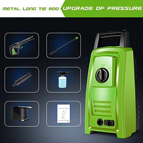 Qitocotq 2300PSI Pressure Washer, 2.2GPM Electric Pressure Washer