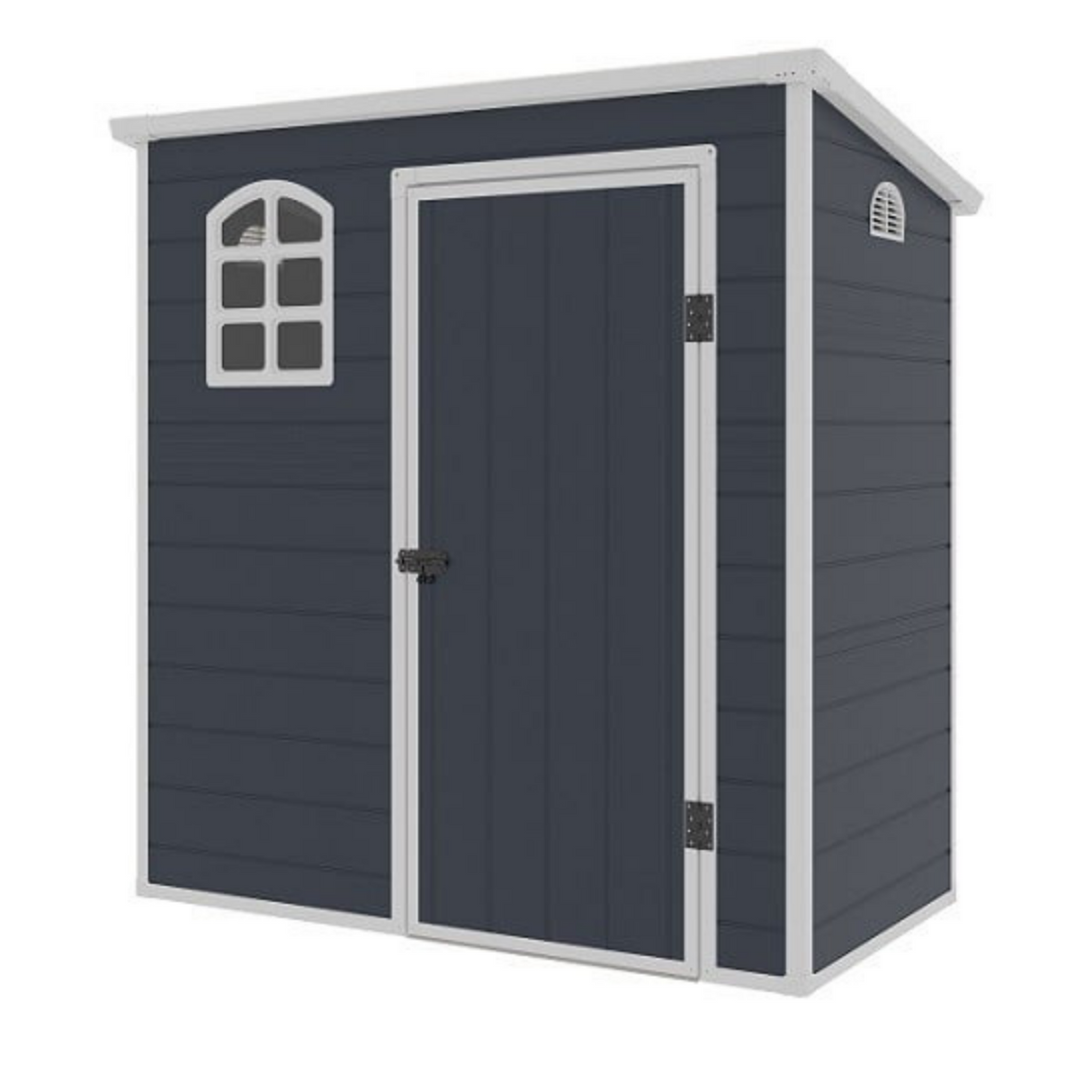 Jasmine 6x3 Plastic Pent Shed With Foundation Kit