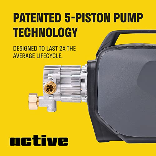 Active 2.0 Electric Pressure Washer - 2.0 GPM Flow and 1800 PSI Peak Pressure