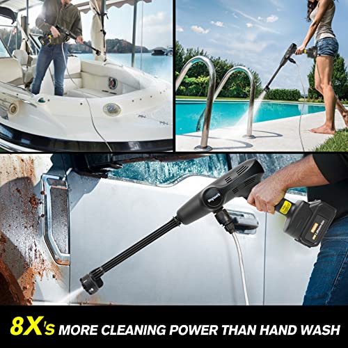 Heywork Cordless Pressure Washer, 600PSI Portable Pressure Washer Handheld