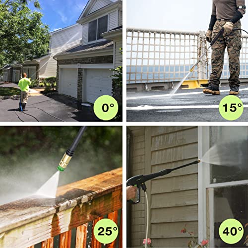 PowRyte Electric Pressure Washer, Foam Cannon, 4 Different Pressure Tips
