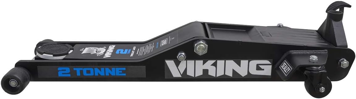 Sealey Viking 2 Tonne Trolley Jack, Car Jack, Low Profile Long Reach with Rocket Lift - 2100TB