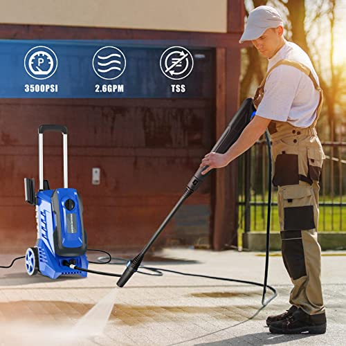 Power Washers Electric Powered - 3500 PSI 2.6 GPM High Pressure Washer