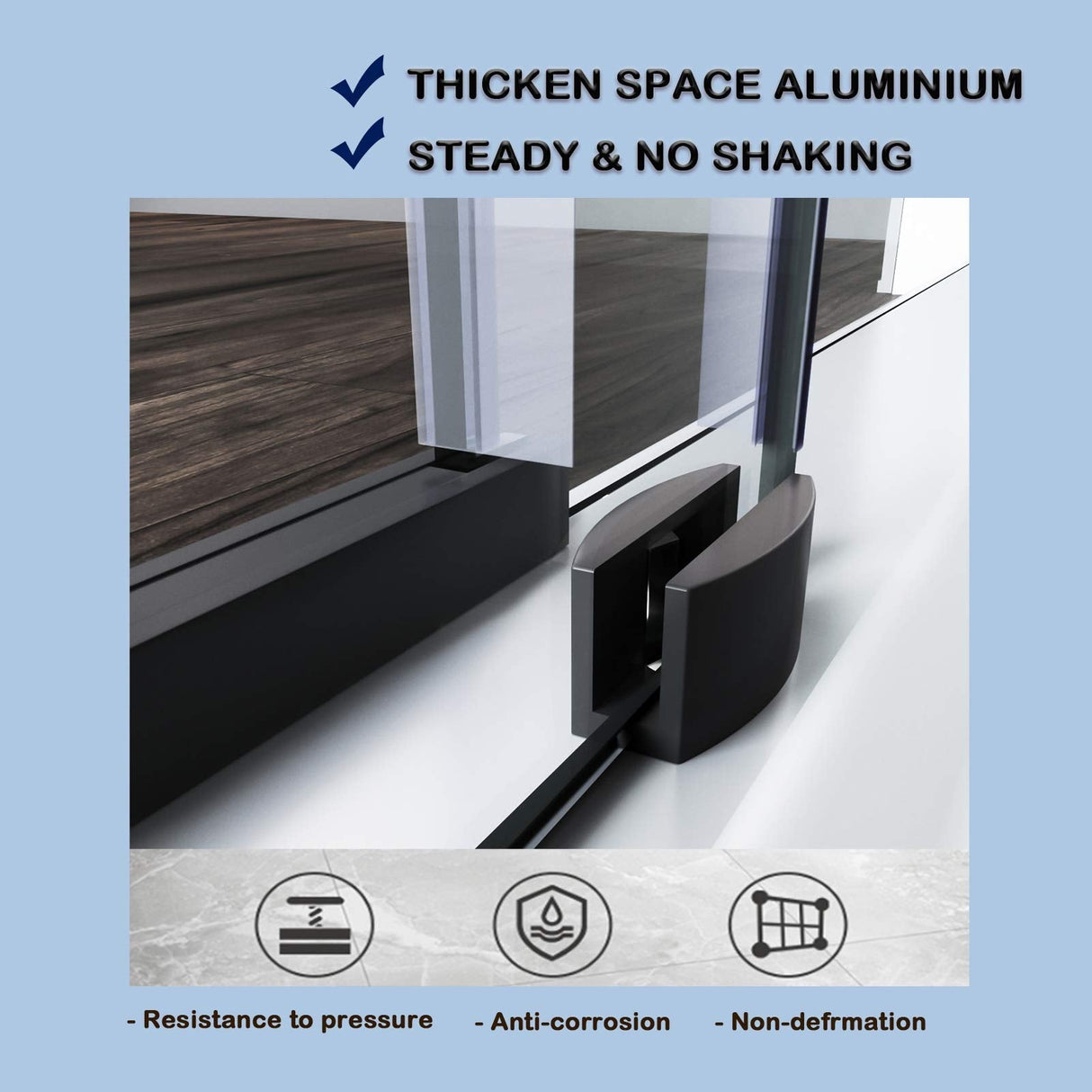 ELEGANT Frameless Bathtub Sliding Doors 60 in. W x 62 in. H