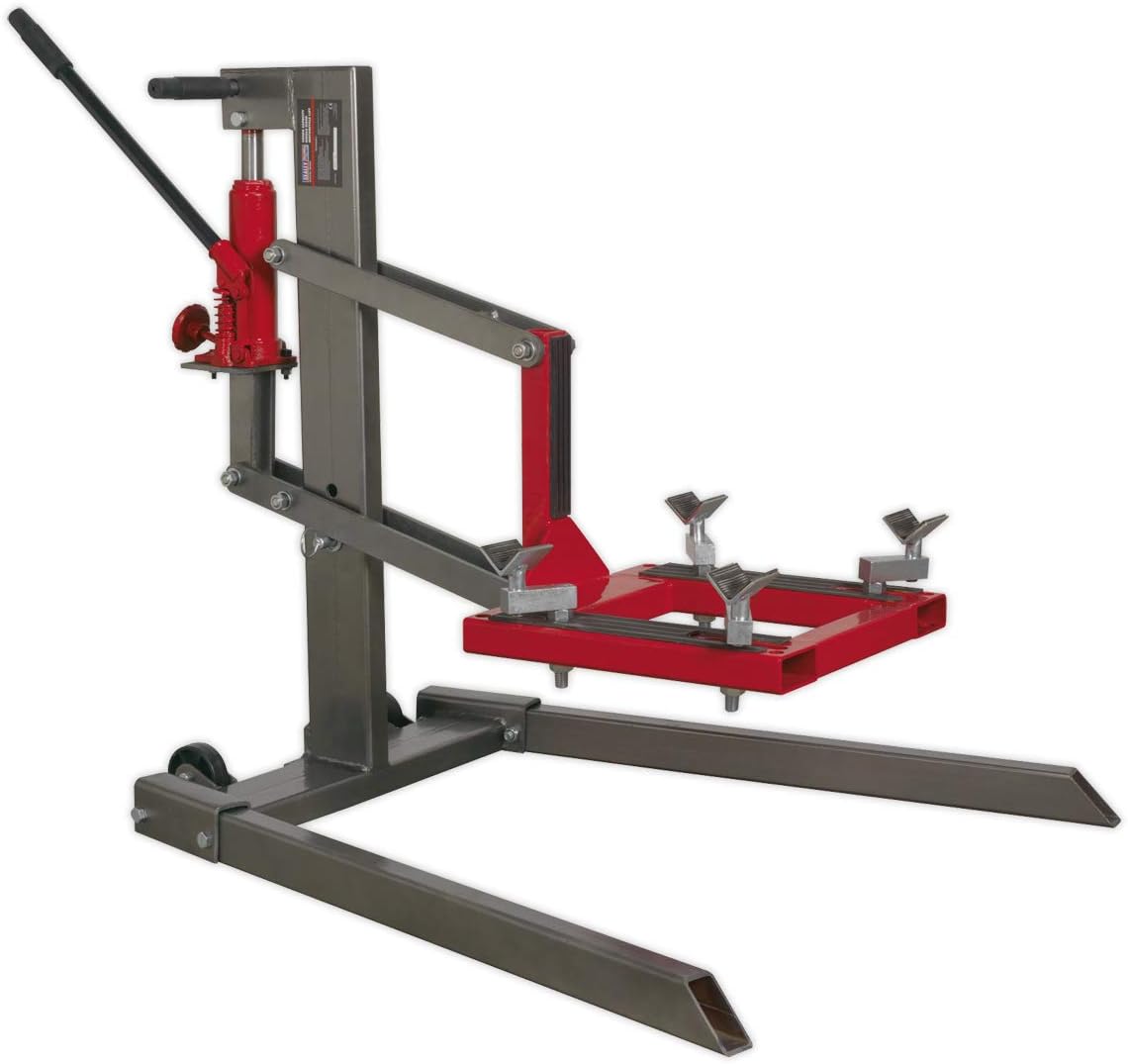 Sealey MCL500 Single Post Motorcycle Lift 450kg Capacity