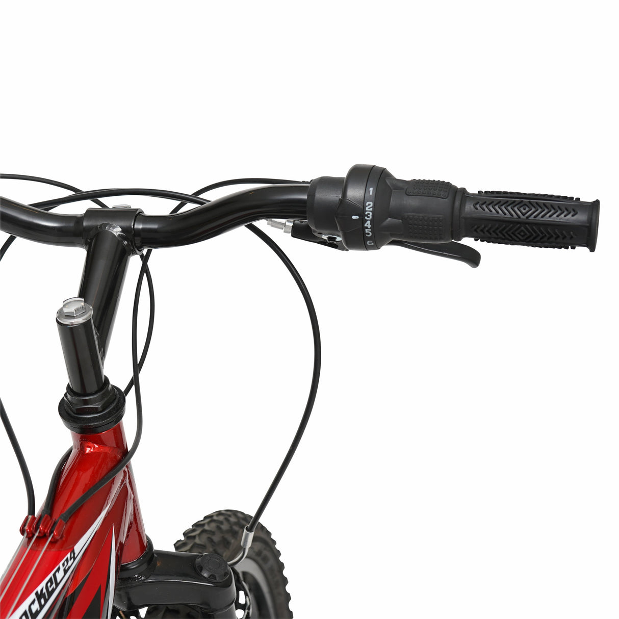 Hyper Bicycle 24" Shocker Mountain Bike for Kids, Red and Black
