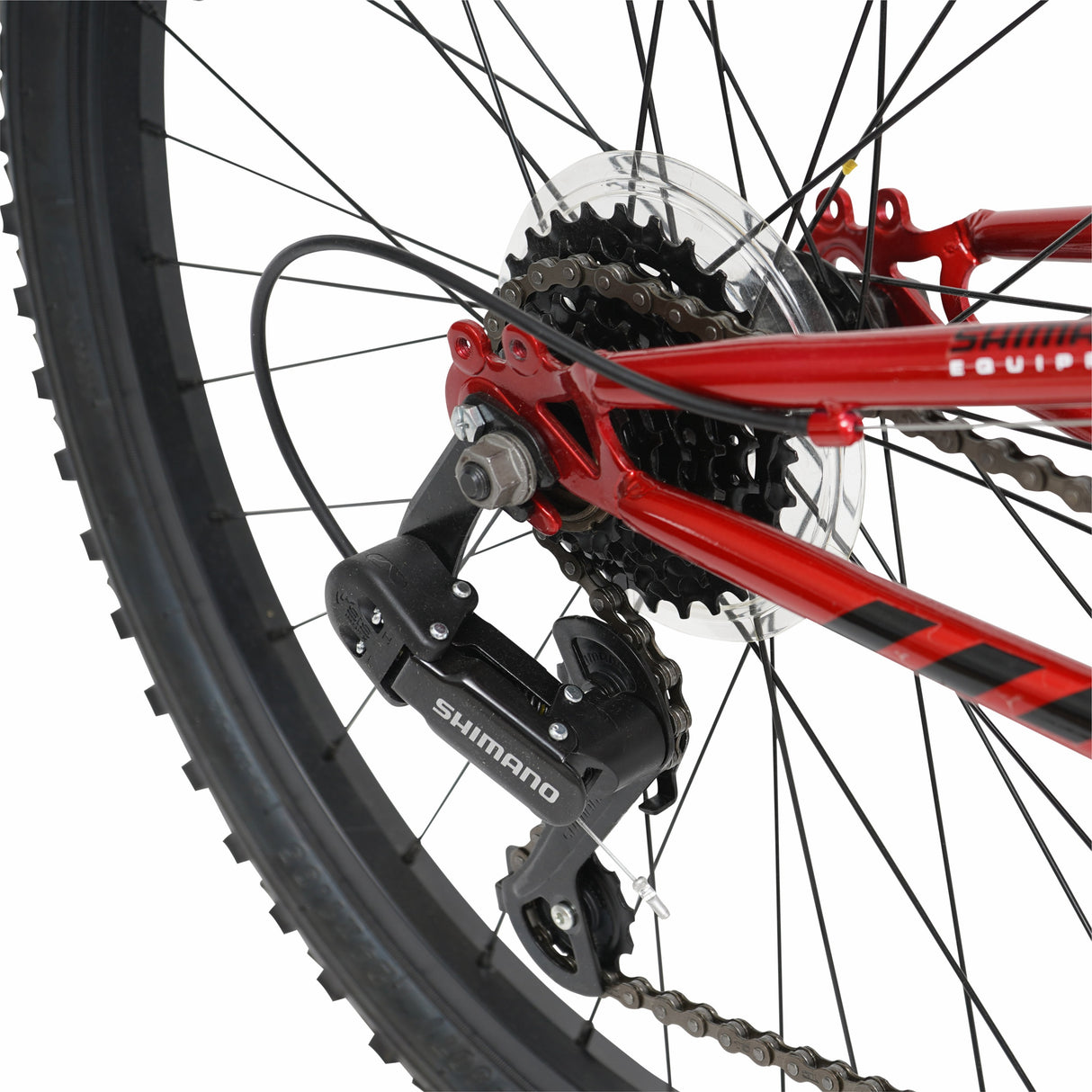 Hyper Bicycle 24" Shocker Mountain Bike for Kids, Red and Black
