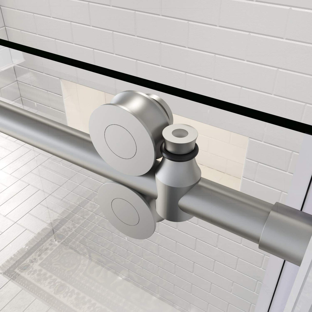 ELEGANT Frameless Bathtub Sliding Doors 60 in. W x 62 in. H