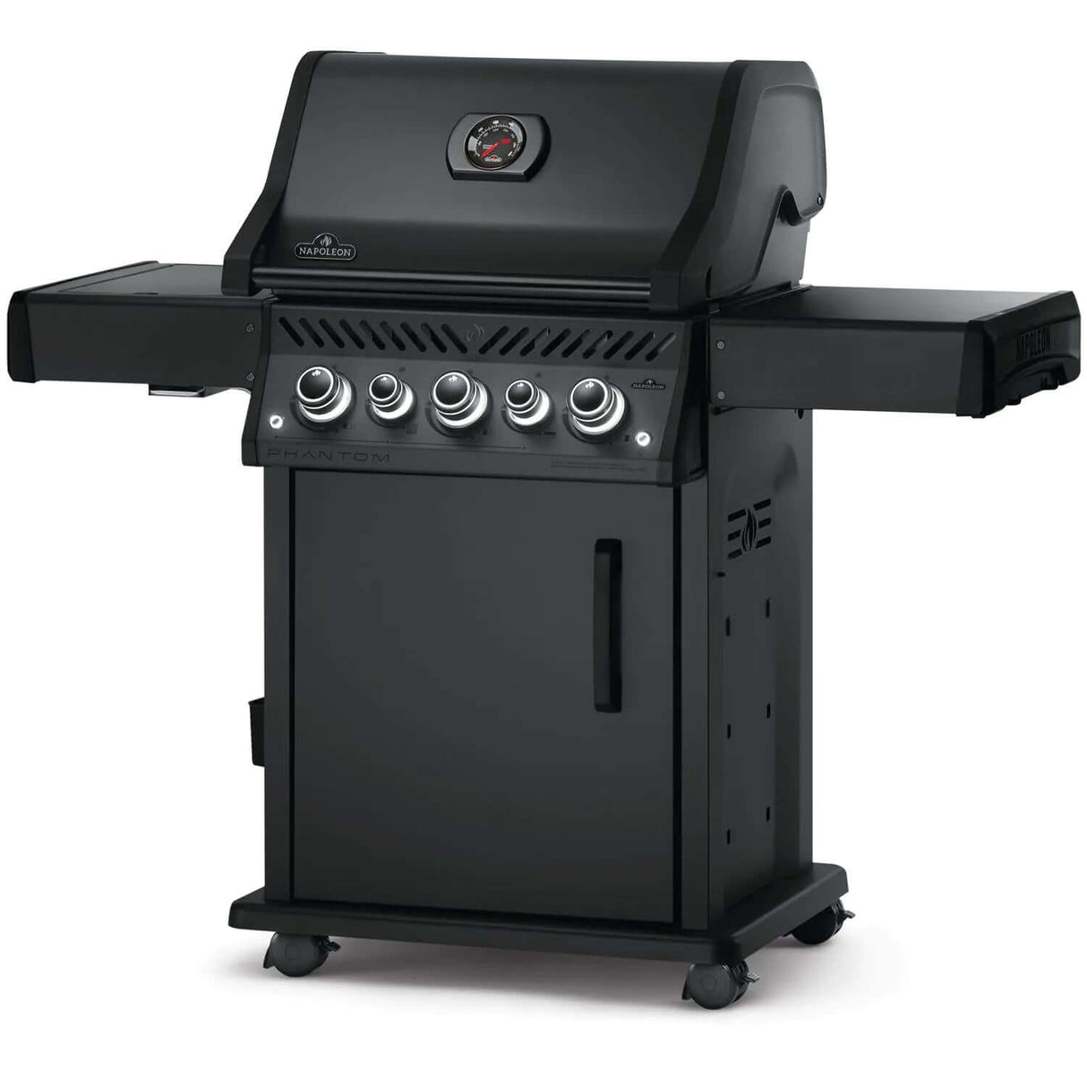 Napoleon Phantom Rogue SE 425 RSIB Freestanding Gas Grill with Infrared Rear & Side Burners - Matte Black