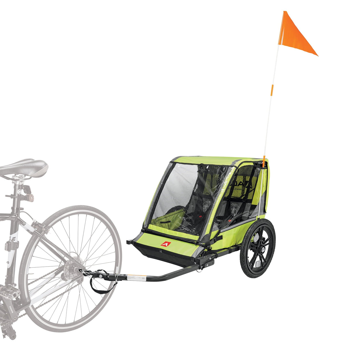 Allen Sports Hi-Viz 2-Child Bicycle Trailer, Model ET2-G