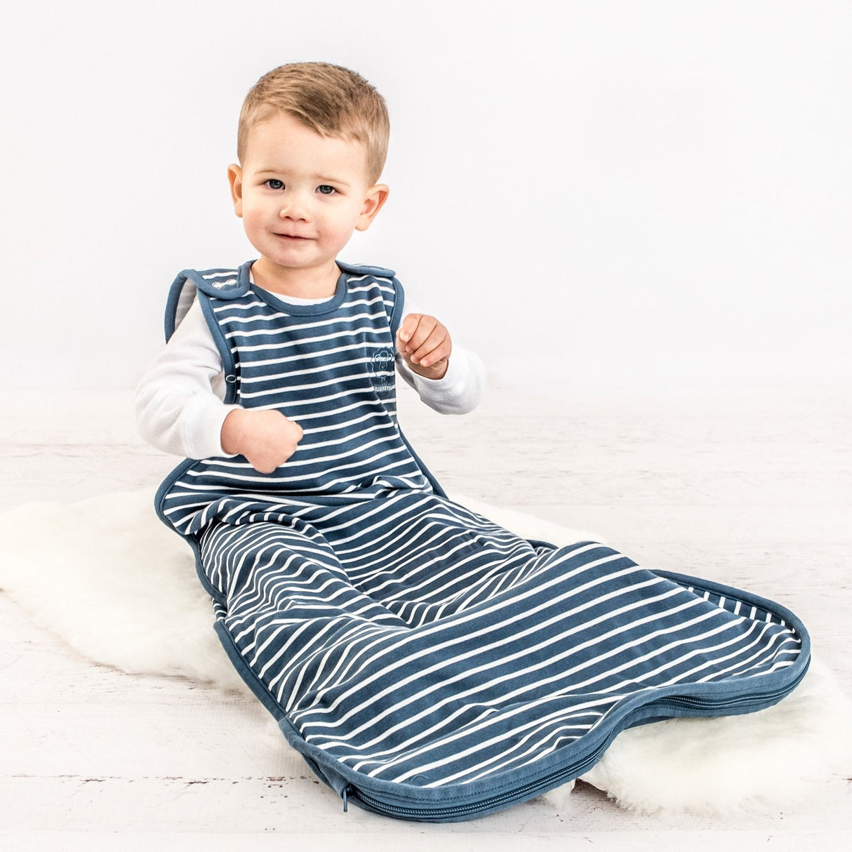 4 Season Ultimate Toddler Sleep Bag, Merino Wool, 2 - 4 Years, Navy Blue