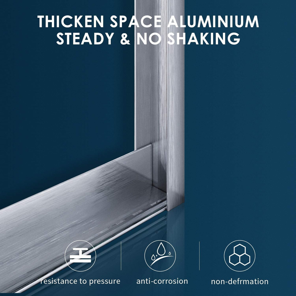 ELEGANT Bathtub Double Sliding Doors 60 in. W x 57.4 in. H Brushed Nickel Finish