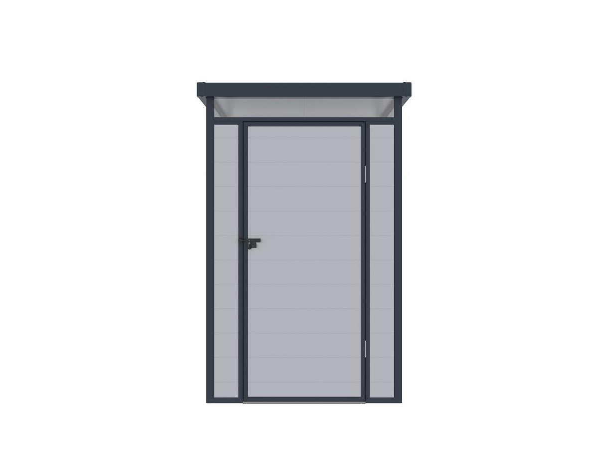Lotus Curo Light & Dark Grey Plastic Shed - Available In 2 Sizes