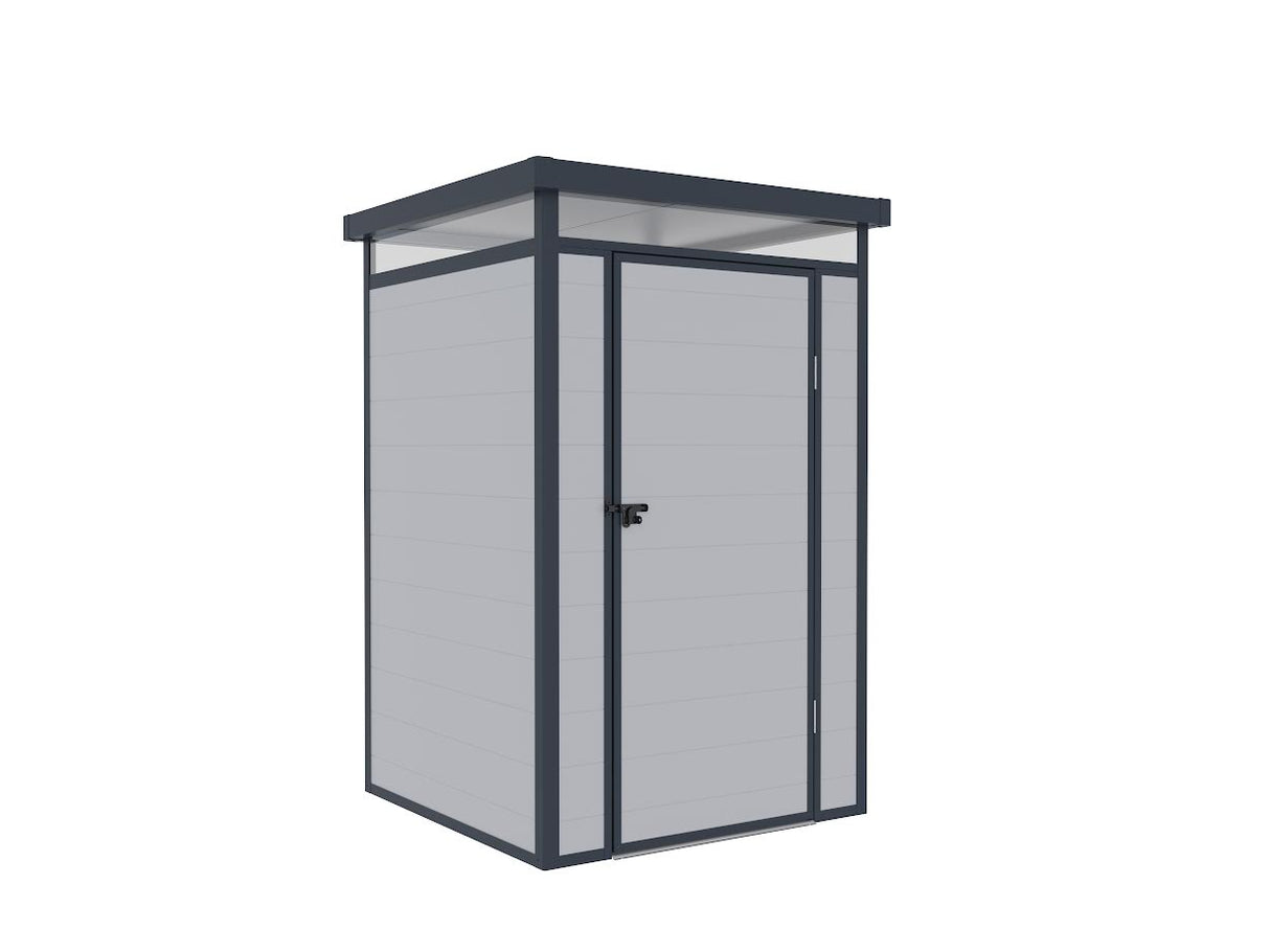 Lotus Curo Light & Dark Grey Plastic Shed - Available In 2 Sizes