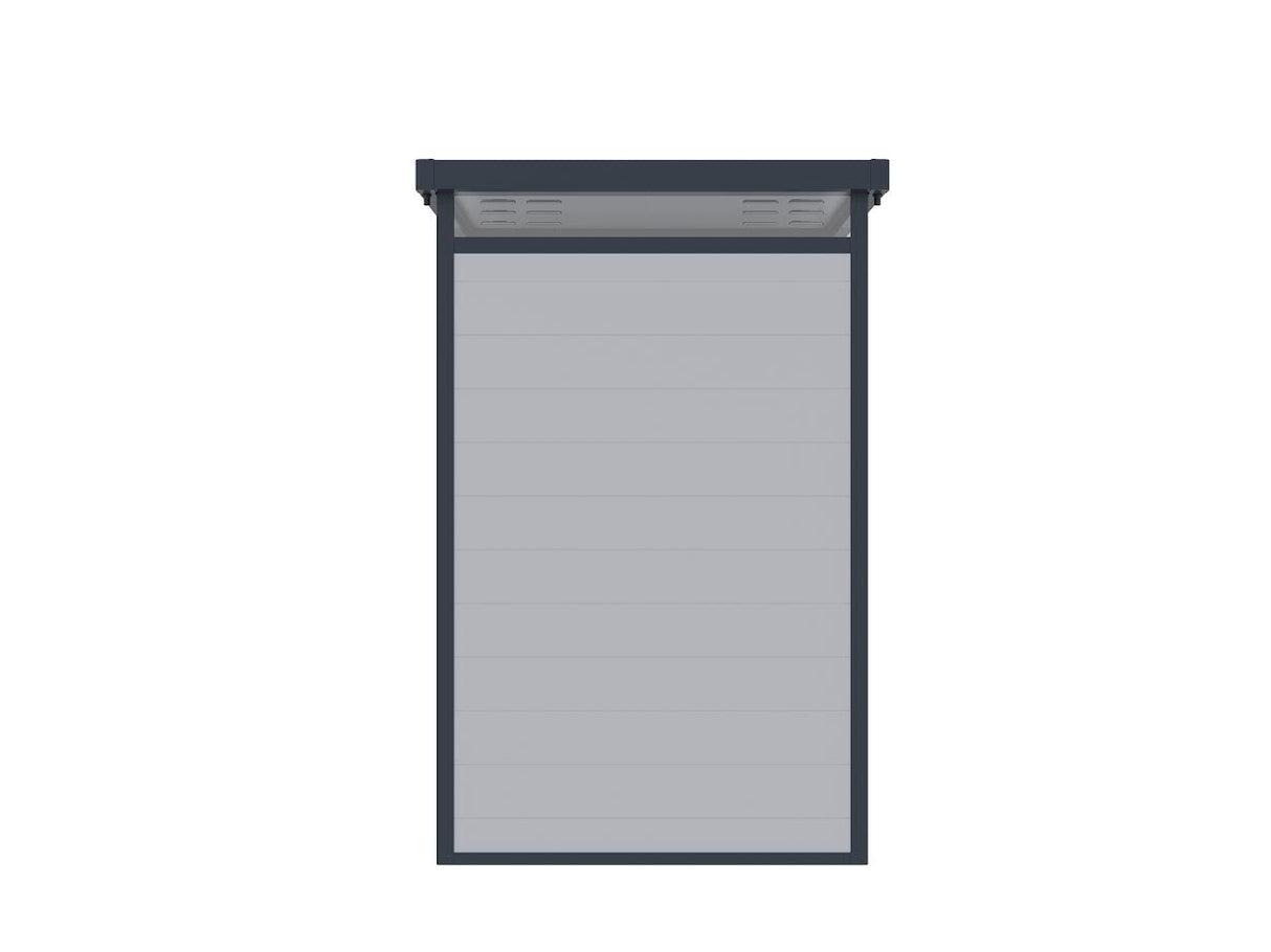 Lotus Curo Light & Dark Grey Plastic Shed - Available In 2 Sizes