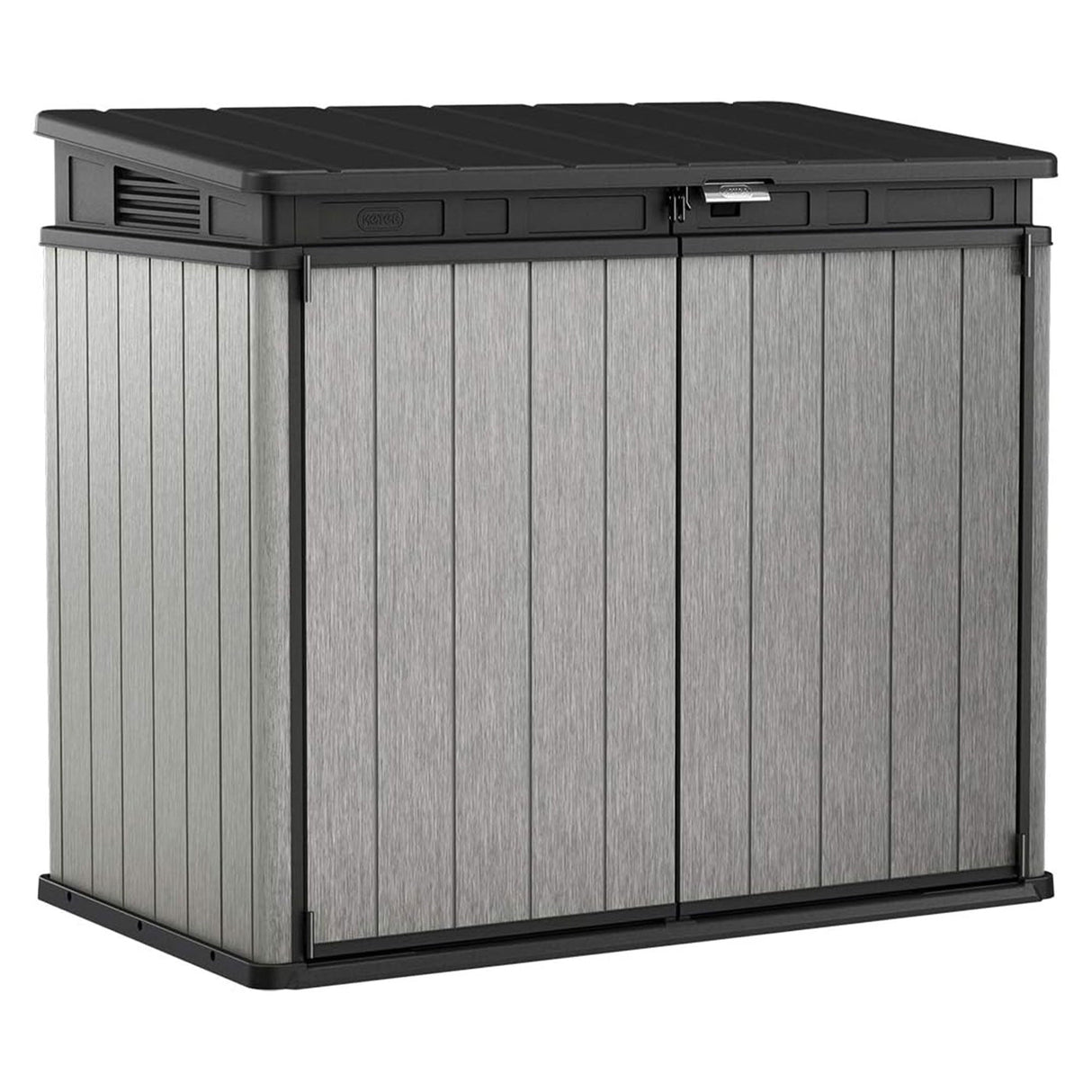 Keter Elite Store Outdoor Storage Shed 4.6 by 2.7 Foot, Deco Grey