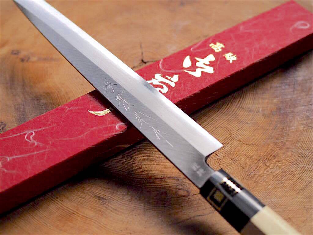Sakai Jikko "Ginsan" Silver-3 Steel Sashimi Yanagiba Knife (24cm/27cm/30cm)