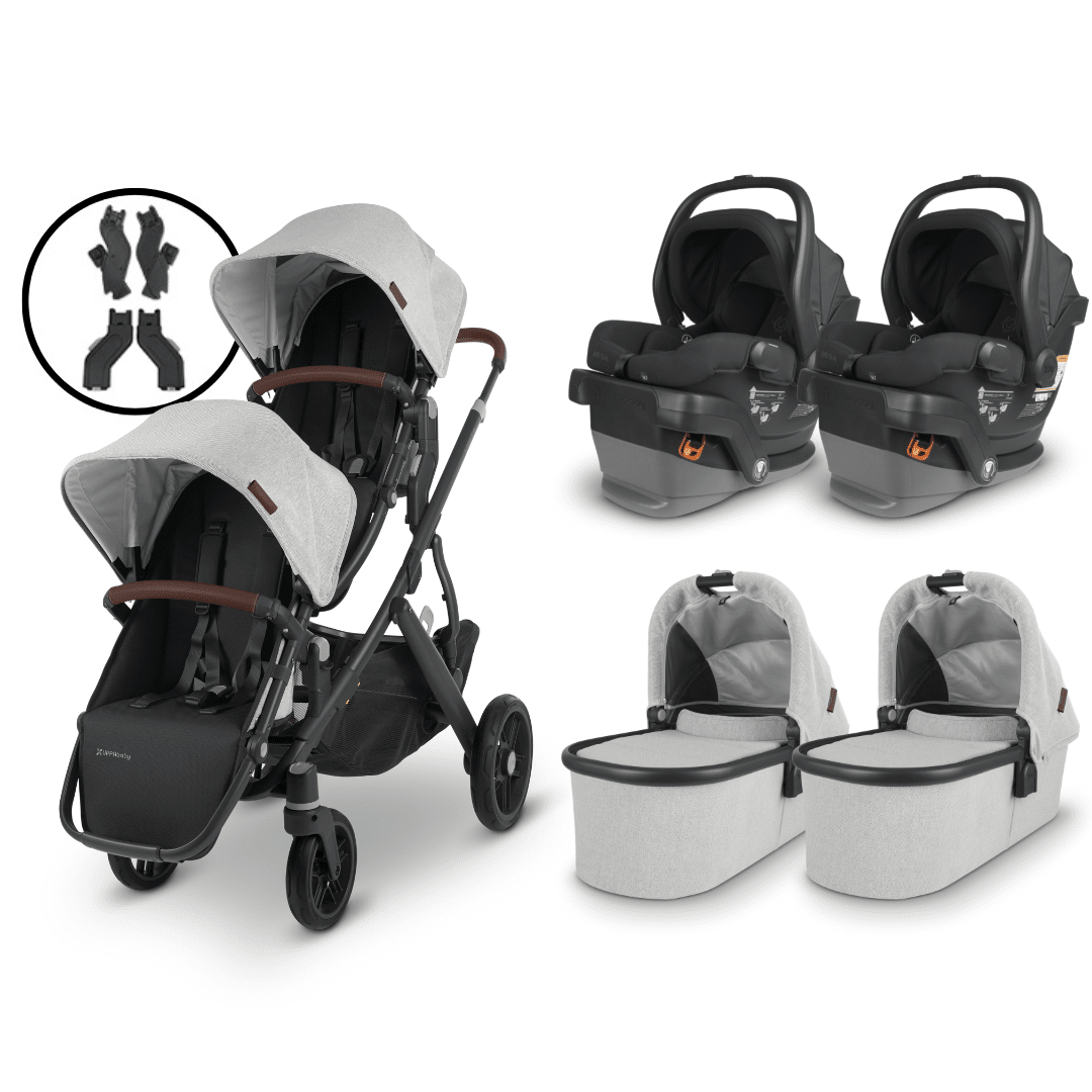 UPPAbaby VISTA V2 Twin Stroller and MESA V2 Travel System