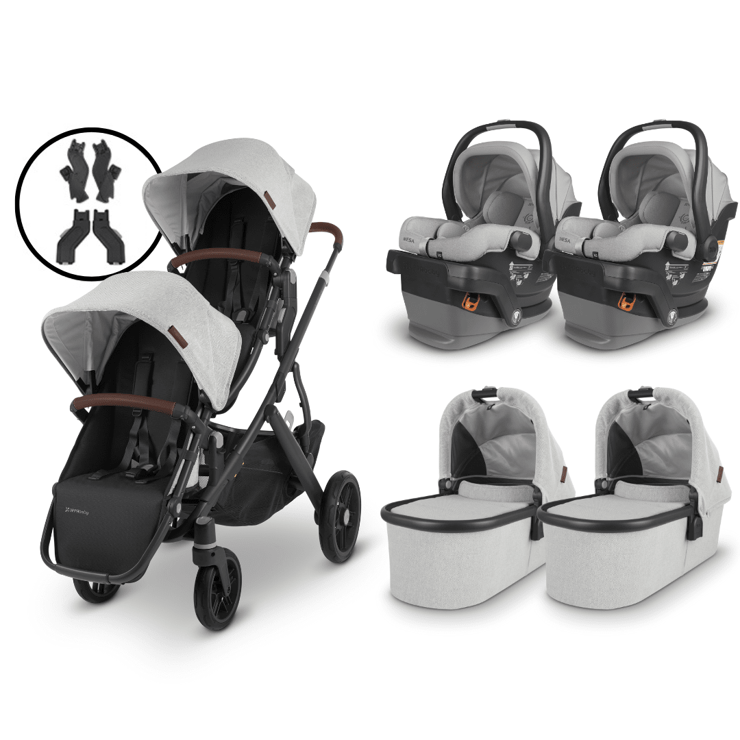 UPPAbaby VISTA V2 Twin Stroller and MESA V2 Travel System
