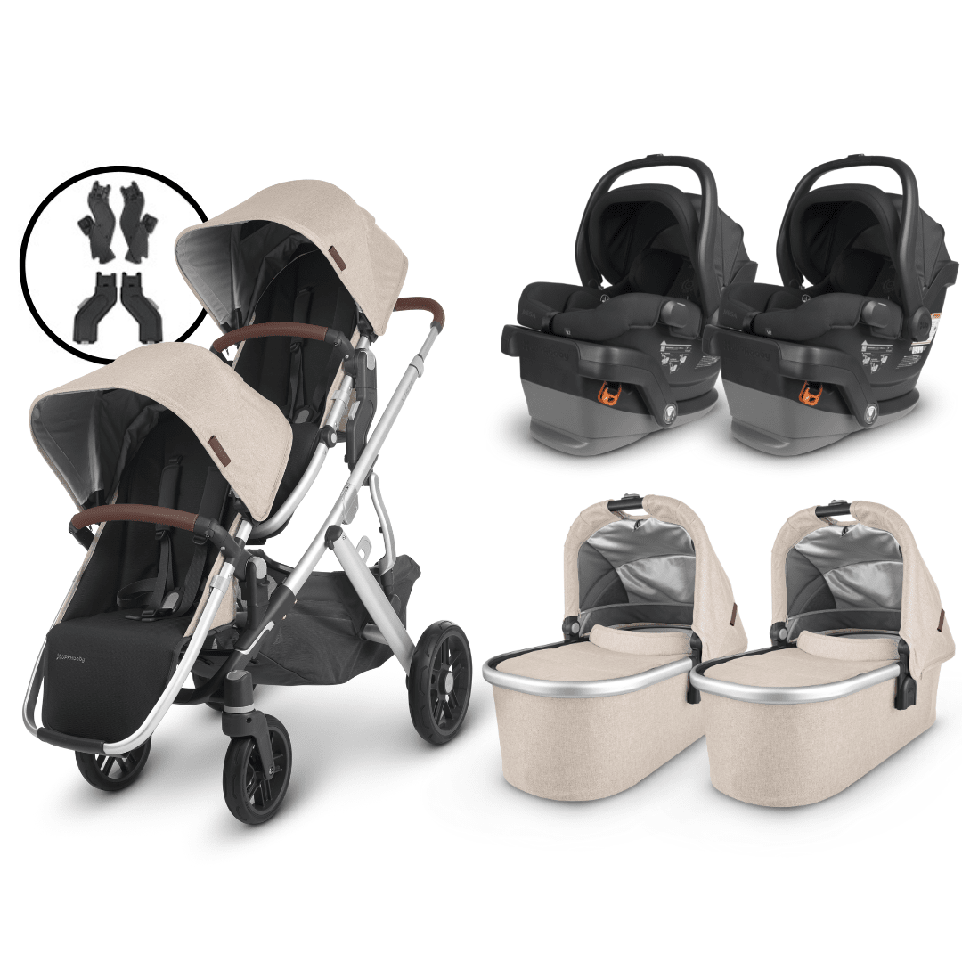 UPPAbaby VISTA V2 Twin Stroller and MESA V2 Travel System
