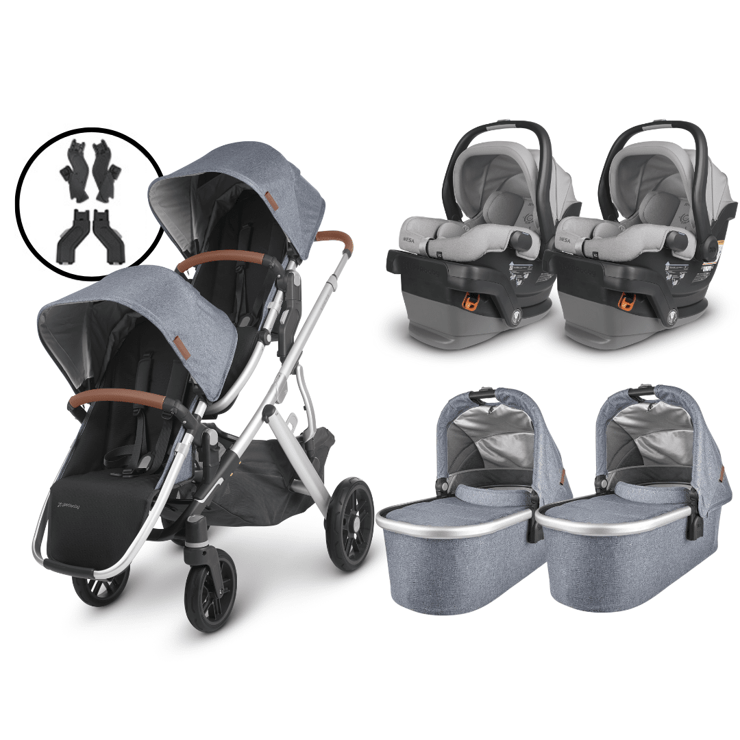 UPPAbaby VISTA V2 Twin Stroller and MESA V2 Travel System