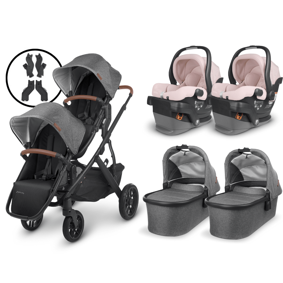 UPPAbaby VISTA V2 Twin Stroller and MESA V2 Travel System