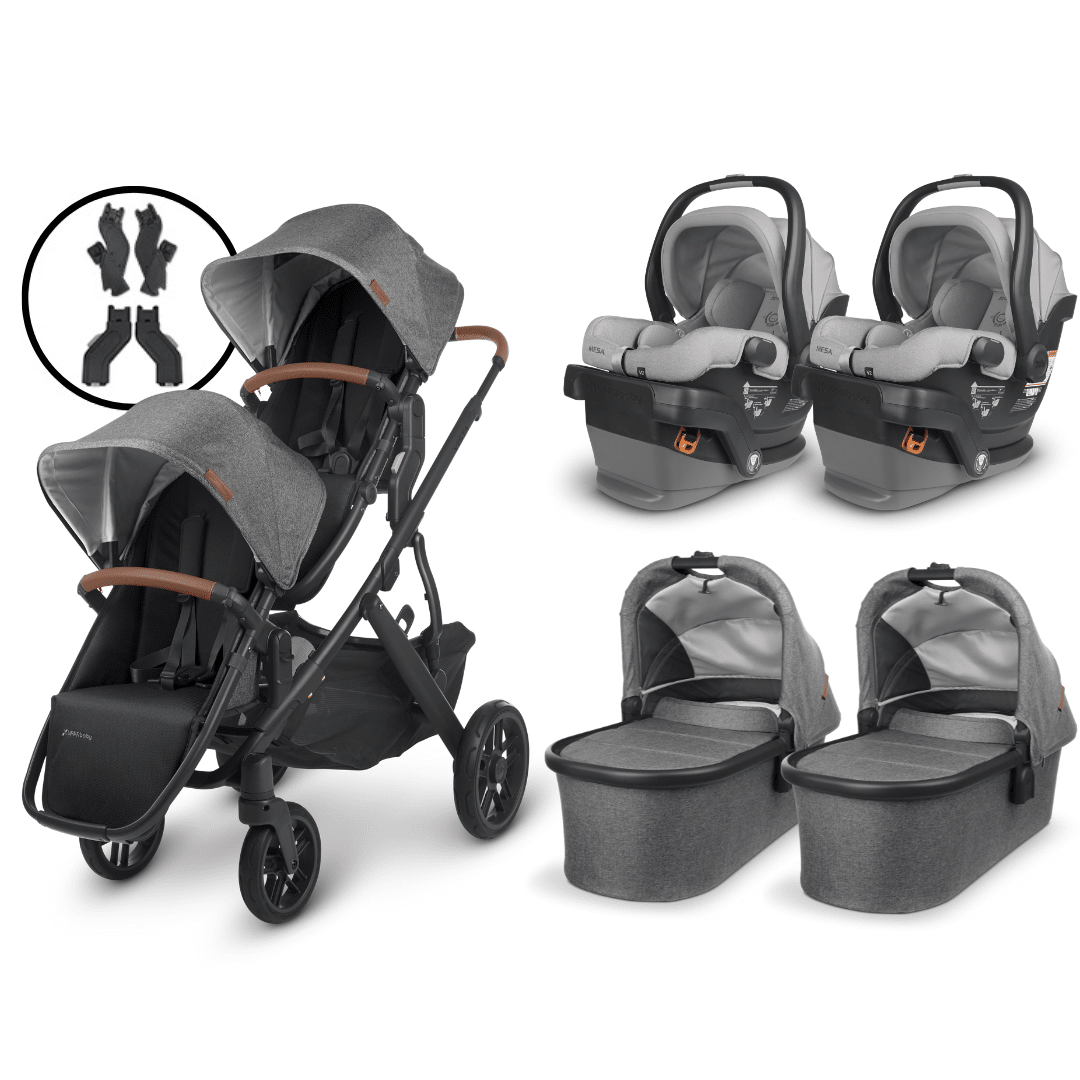 UPPAbaby VISTA V2 Twin Stroller and MESA V2 Travel System