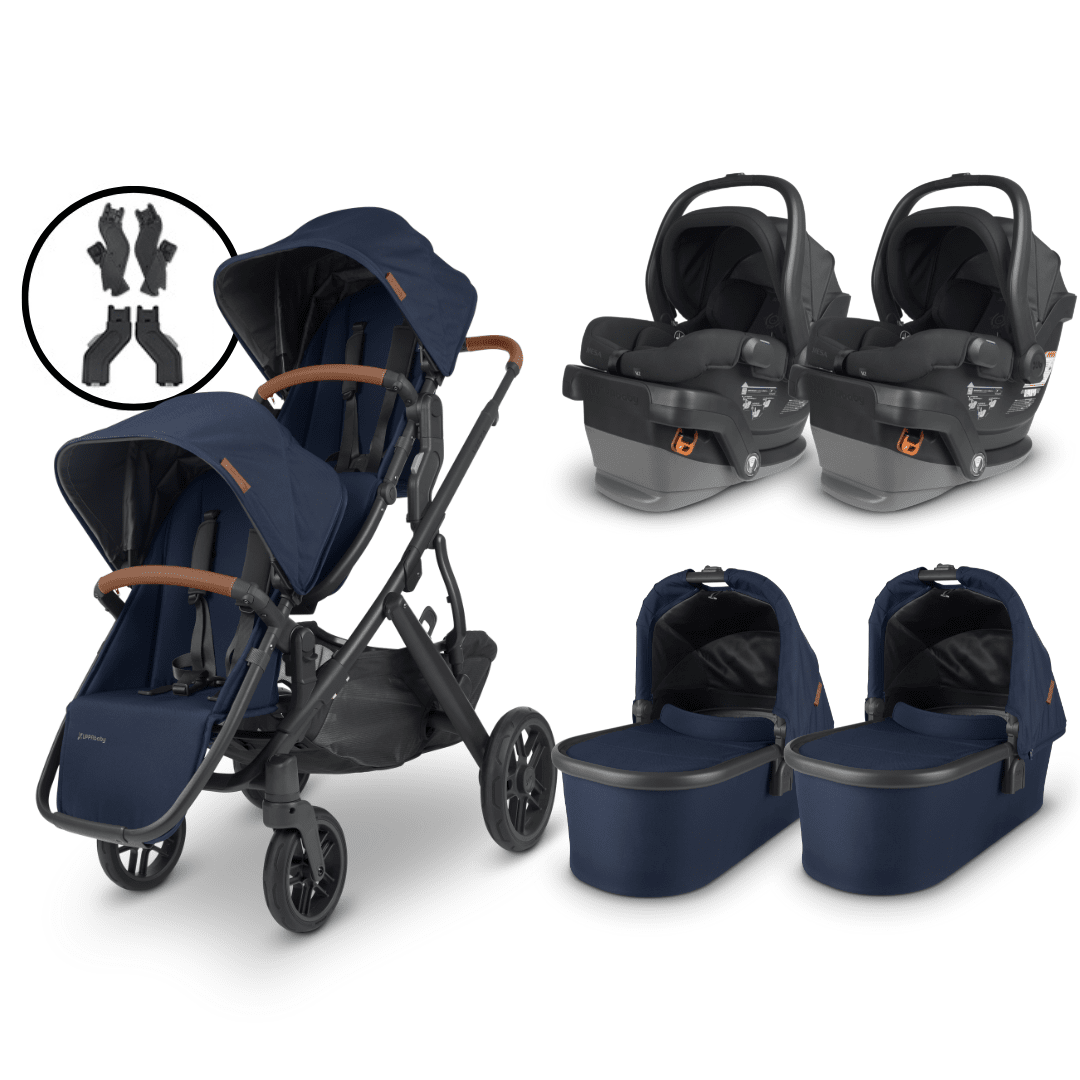 UPPAbaby VISTA V2 Twin Stroller and MESA V2 Travel System