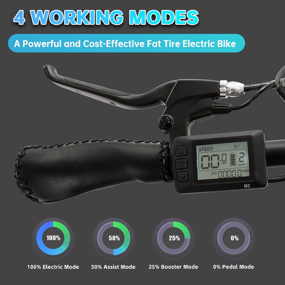 ECOTRIC 20" 500W 12.5Ah Folding Electric Bicycle E-bike Fat Tire Foldable Pedal Assist Bike Children UL A-E516646