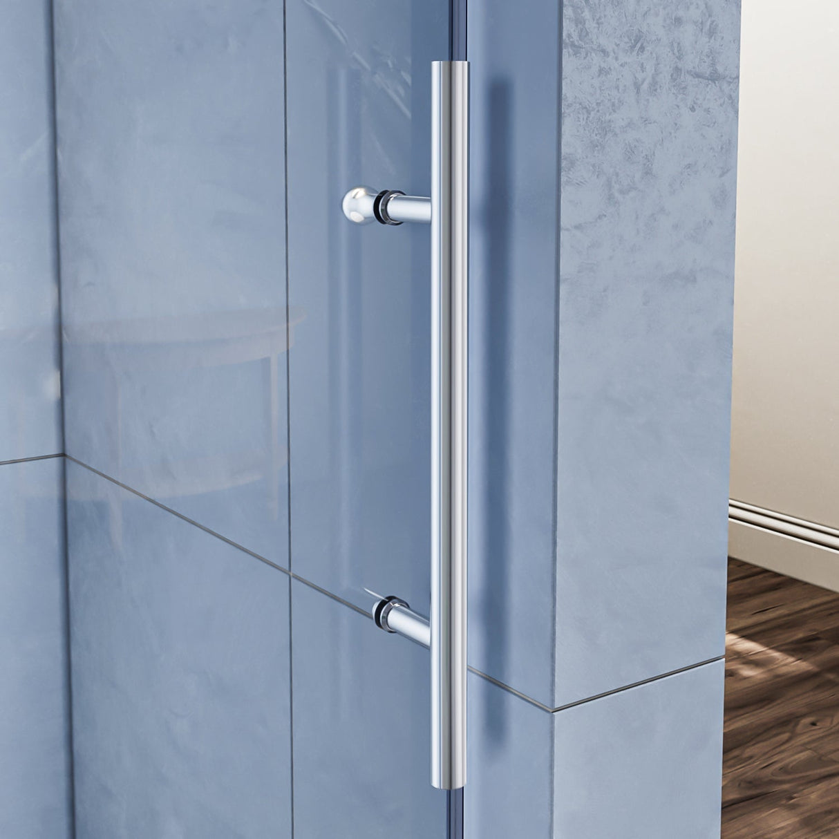 ELEGANT Frameless Bathtub Sliding Doors 60 in. W x 62 in. H