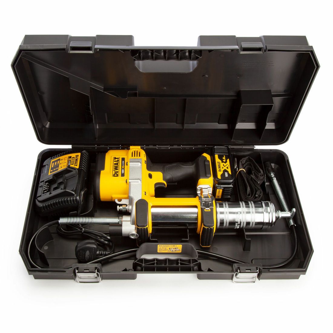 DeWalt DCGG571M1-GB 18v XR Cordless Grease Gun Inc 1x 4.0Ah Batt