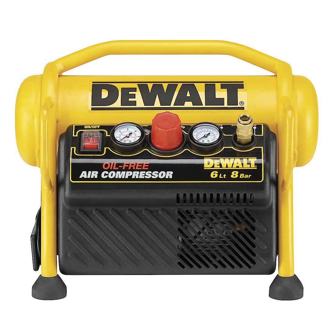 DeWalt DPC6MRC-GB 230v 1.5Hp Mini Roll Cage Air Compressor 6 Litre