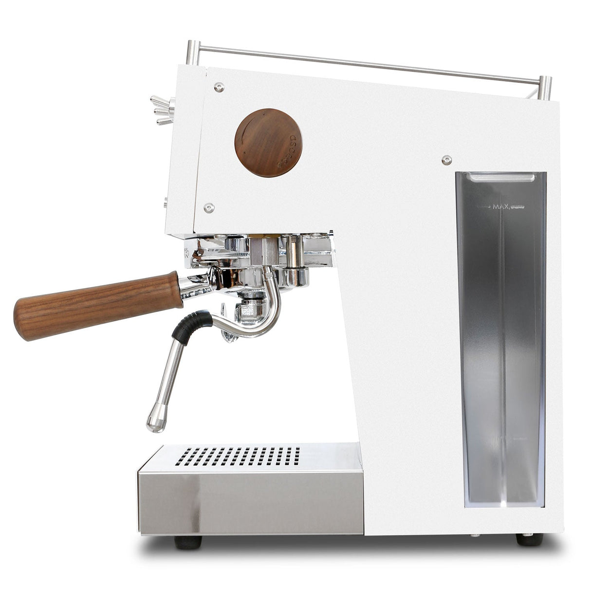 Steel DUO PID, Programmable Espresso Machine w/ Volumetric Controls, Dual Thermoblock, 120V (White)