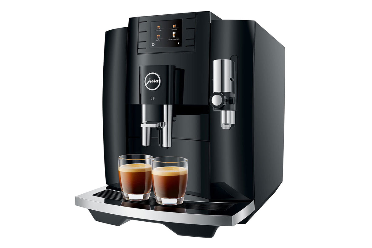 Jura Coffee Machine E8 Piano Black | Automatic Coffee Maker