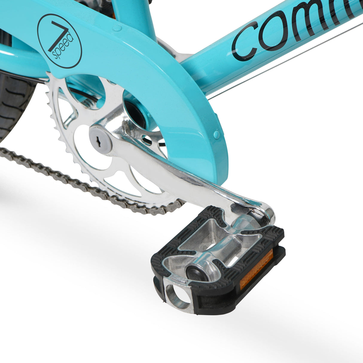 Hyper Bicycle 26" Woman's Commute Bike with Basket, Neon Teal