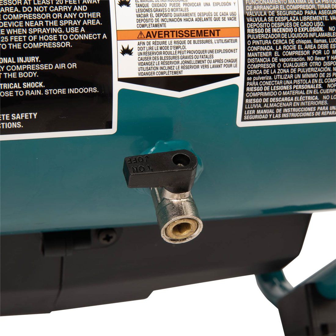 Makita AC001GZ 40v Max XGT Quiet Series Brushless 7.6L Air Compressor Body Only