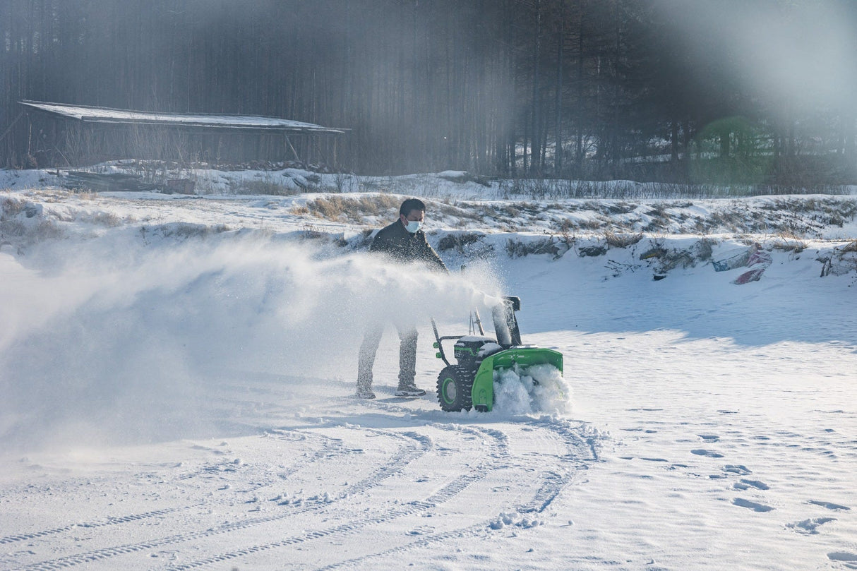 60V 24" Two-Stage Snow Blower with (2) 8.0 Ah Batteries and Dual-Port Charger