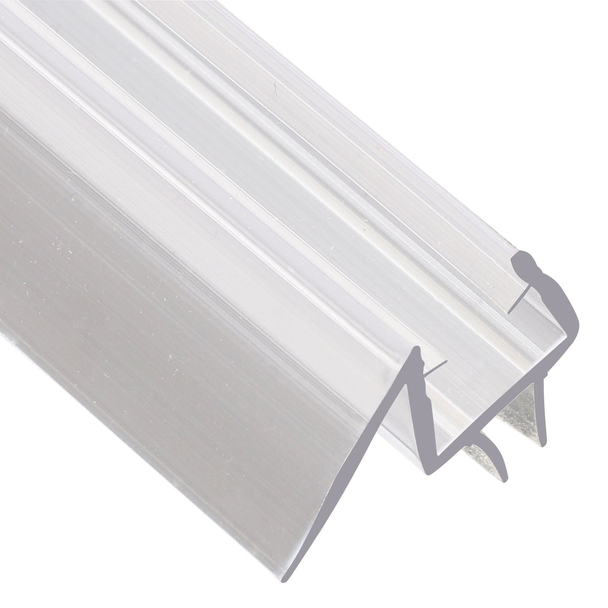 SUNNY SHOWER 36 in.L Bottom Sweep Seal Wipe Drip Rail Fit 3/8 in. Frameless Shower Door