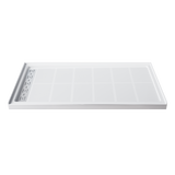 SUNNY SHOWER 32 in. D x 4 in. H White Left Drain Rectangular Base
