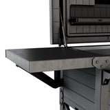 Keter Outdoor Patio Cooler Ice Chest Insulated Beverage Bar Cart, Gray