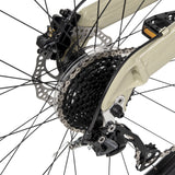 Huffy Amara 29-inch 9-Speed Aluminum Dual Suspension Mountain Bicycle for Men, Tan