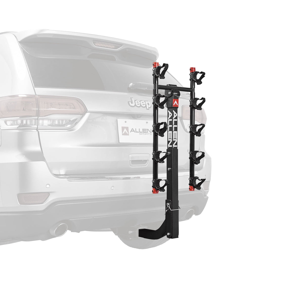 Allen Sports Deluxe 5-Bicycle Hitch Mounted Bike Rack Carrier, model 552RR