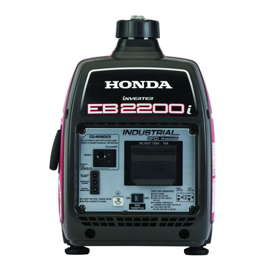 Honda EB Series EB2200I Inverter Generator, 18.3 A, 120 VAC, 2.2 kVA Output, Gasoline, 0.95 gal Tank