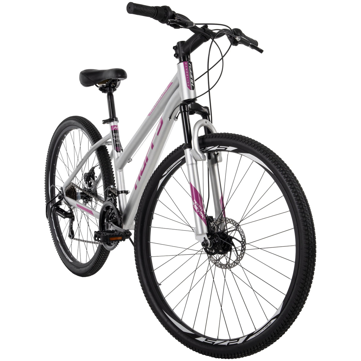 Huffy Rangeline Women’s Mountain Bikes, 27.5 inch, Silver