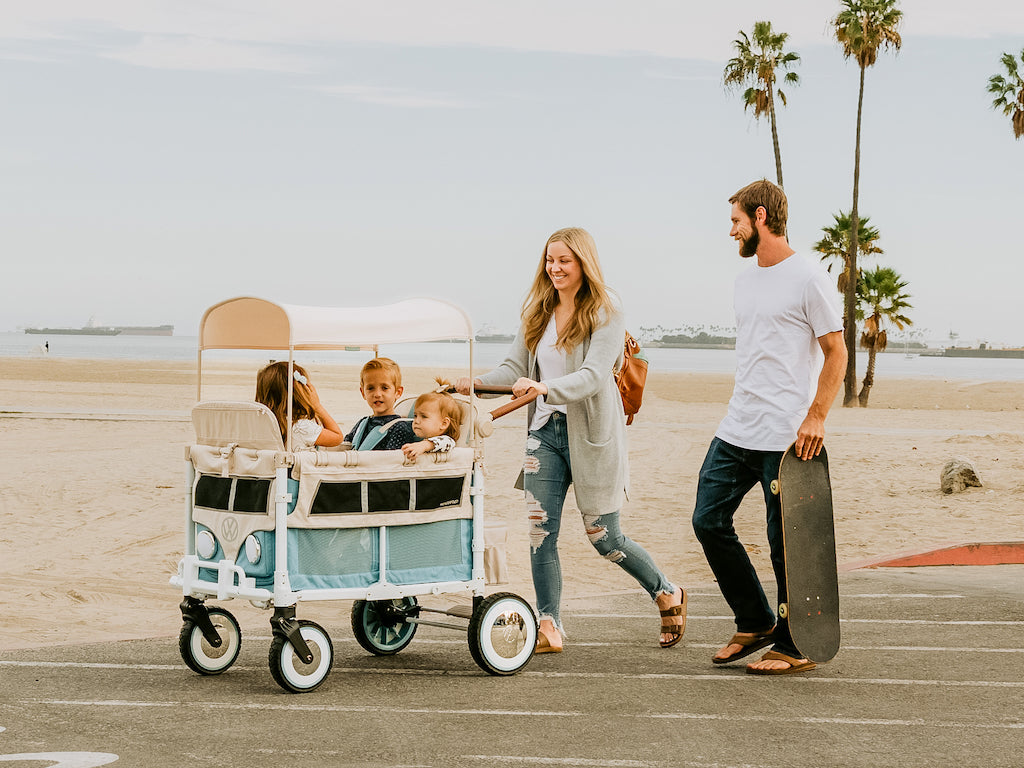 WonderFold VW4 Luxe Quad Stroller Wagon - Volkswagen Special Edition