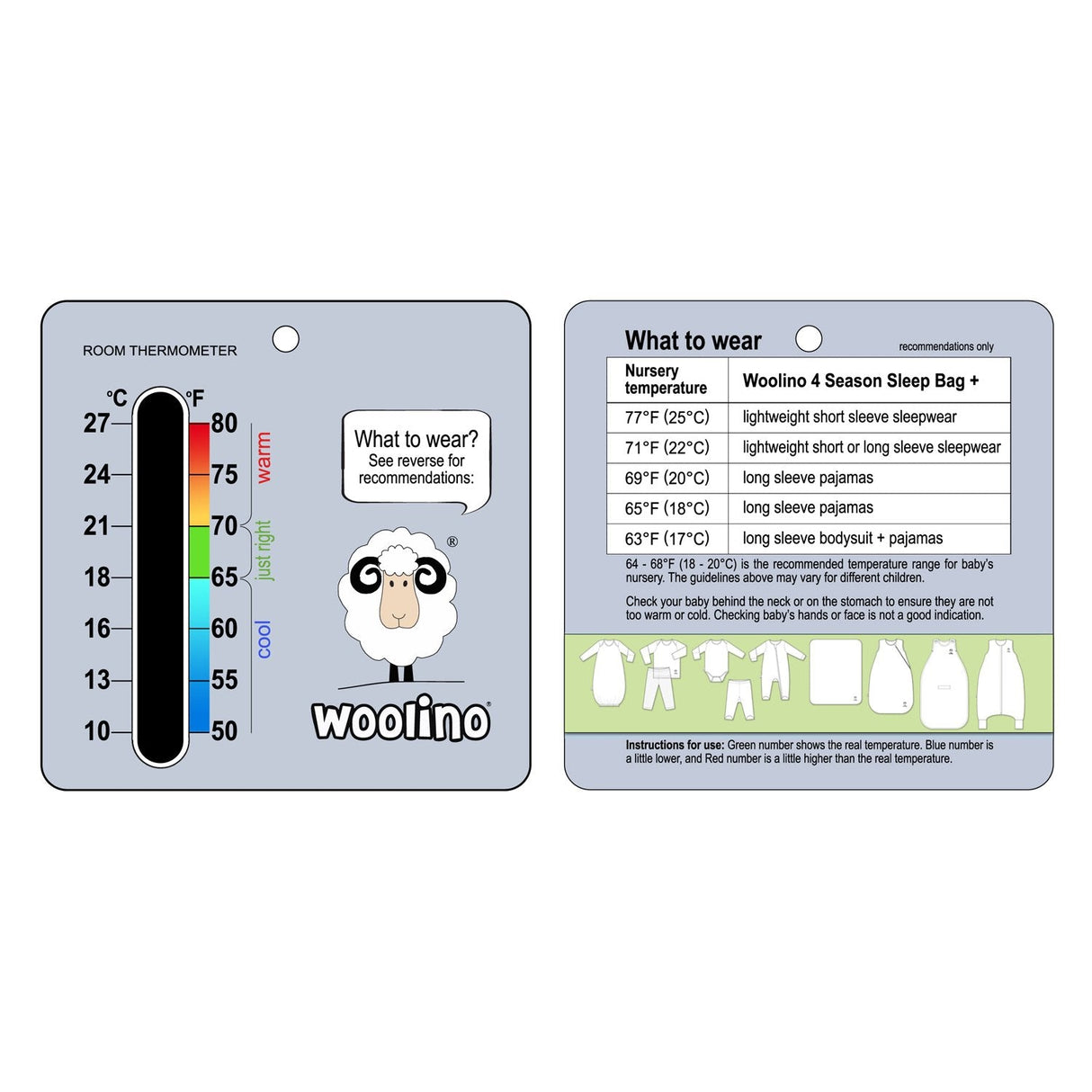 4 Season Ultimate Baby Sleep Bag, Merino Wool, 2 Months - 2 Years, Succulent